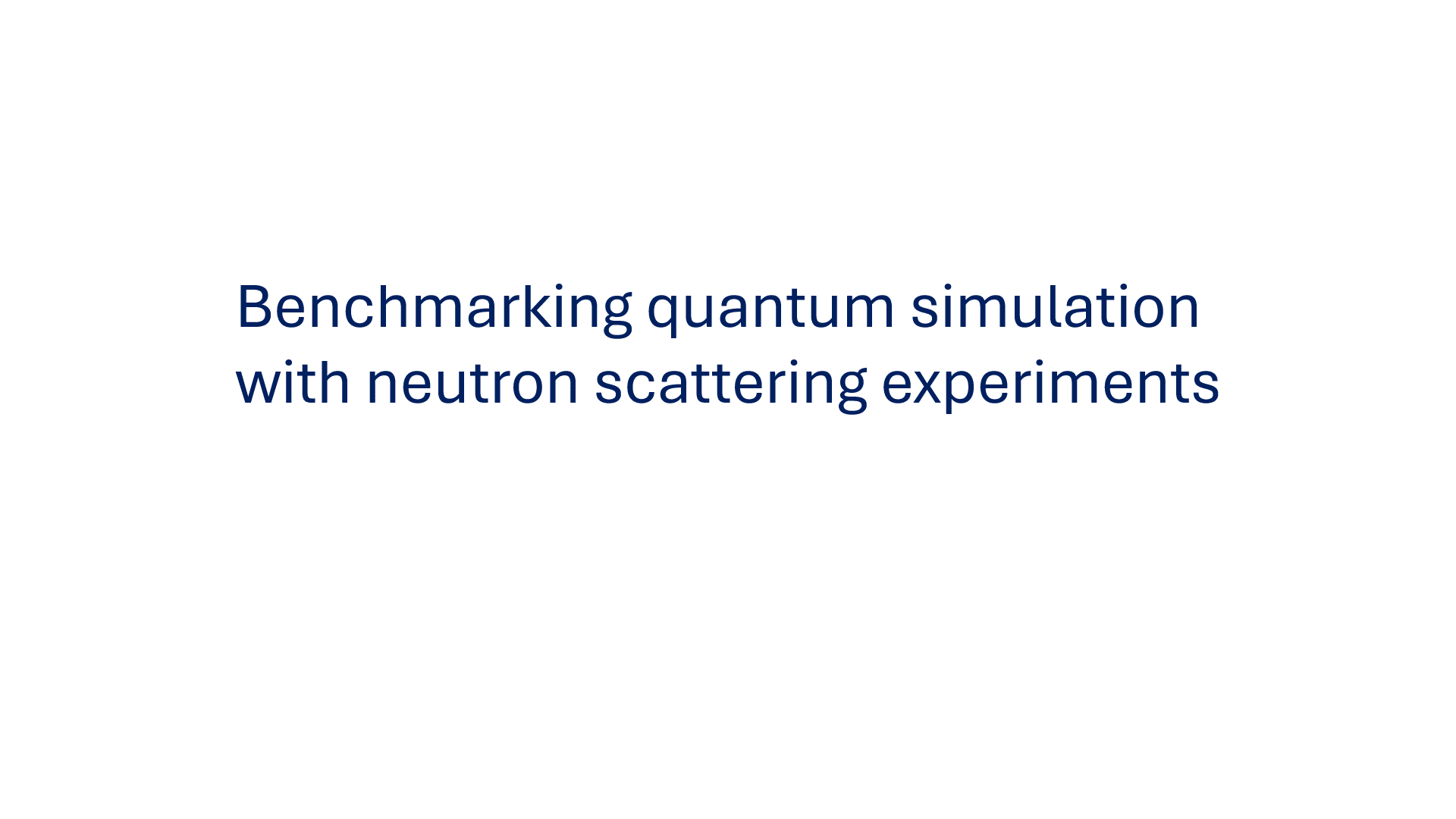 Quantum Simulation of Inelastic Scattering Animation