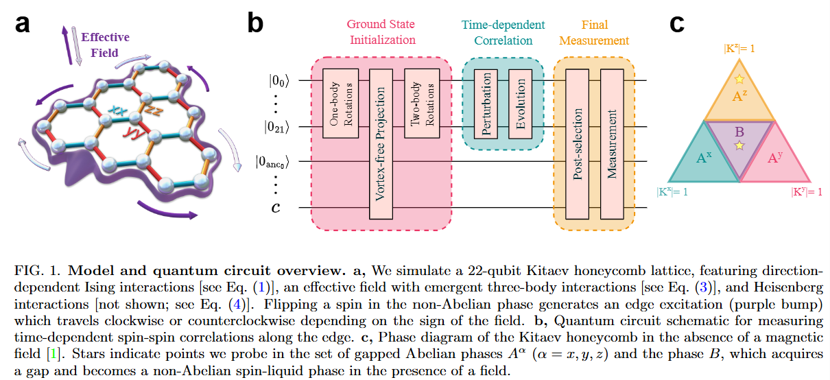 Model and quantum circuit overview for Kitaev honeycomb paper